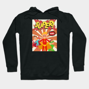 Super boys with OMG Comic book style Hoodie